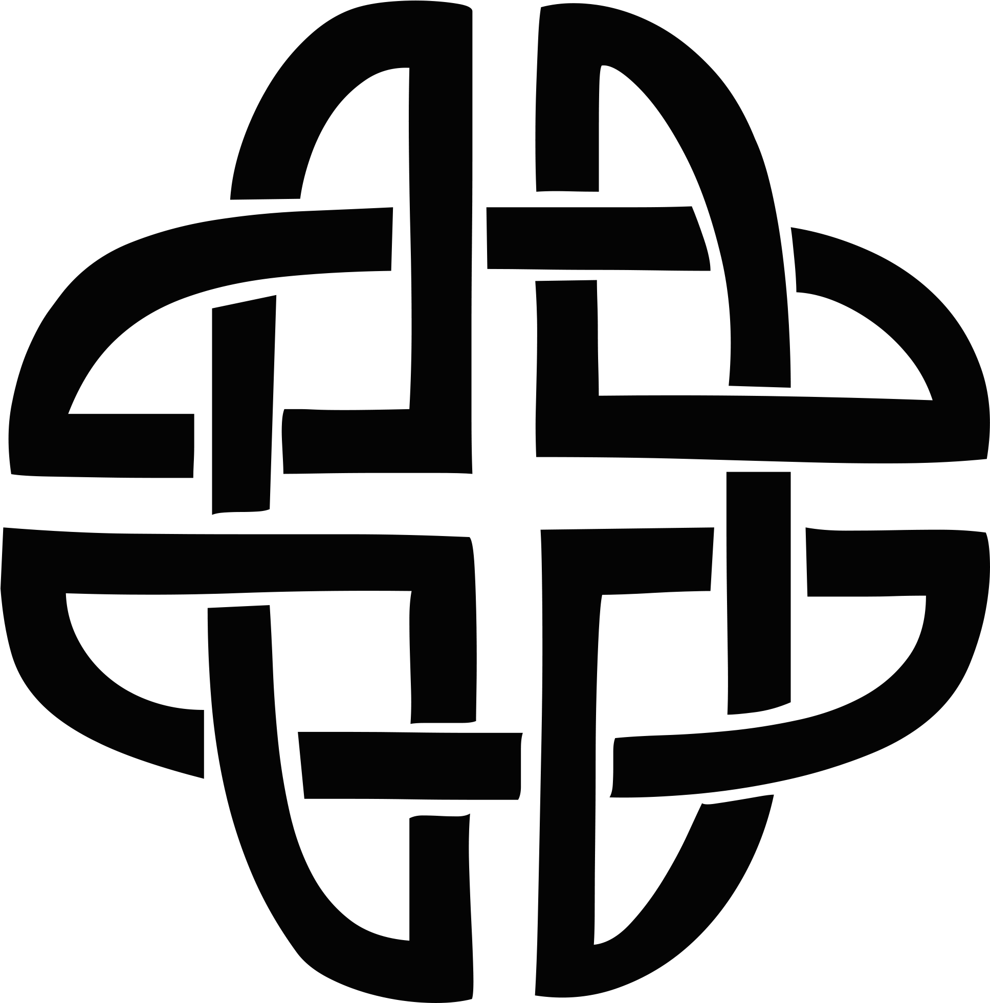 A Black And White Image Of A Celtic Knot