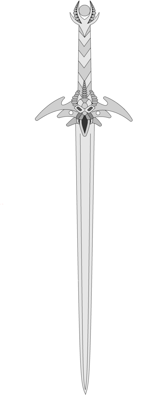 A Sword With A Black Background