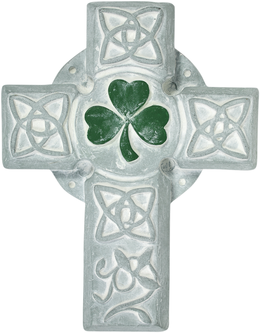 A Cross With A Shamrock On It