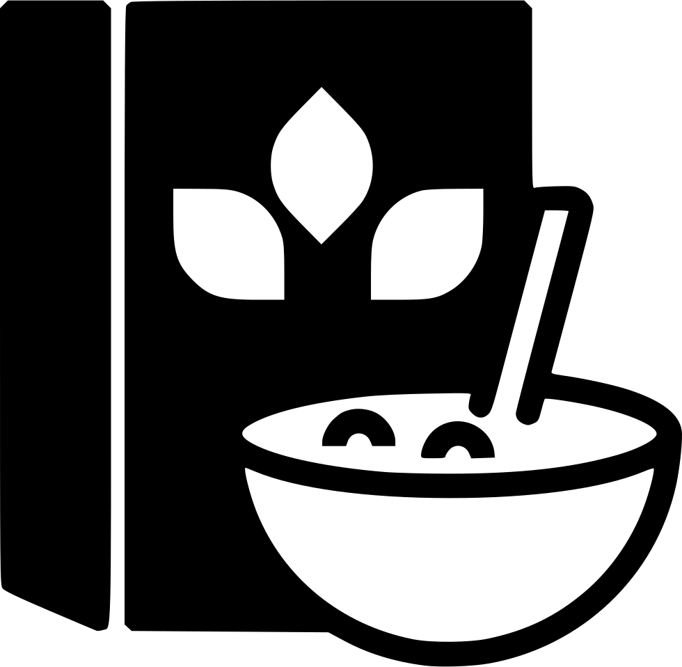 A Black And White Drawing Of A Bowl And A Straw