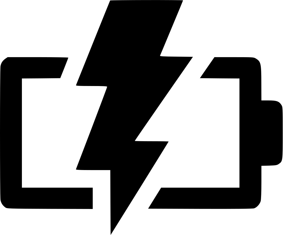 A Black And White Image Of A Lightning Bolt