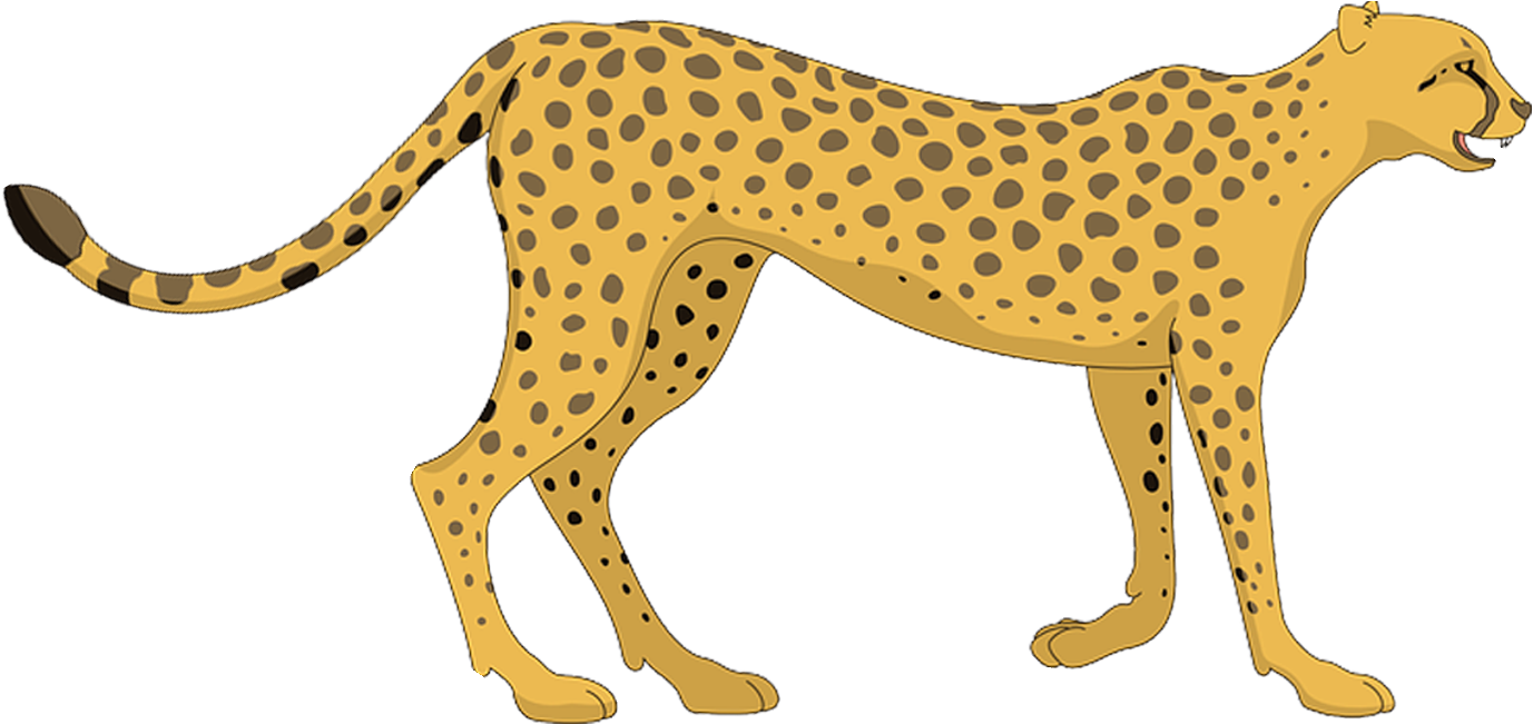 A Cartoon Of A Cheetah