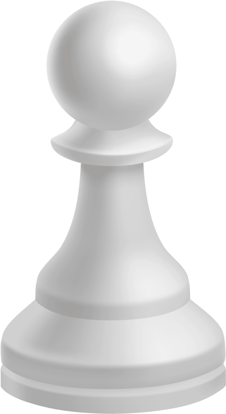 A White Chess Piece With A Ball