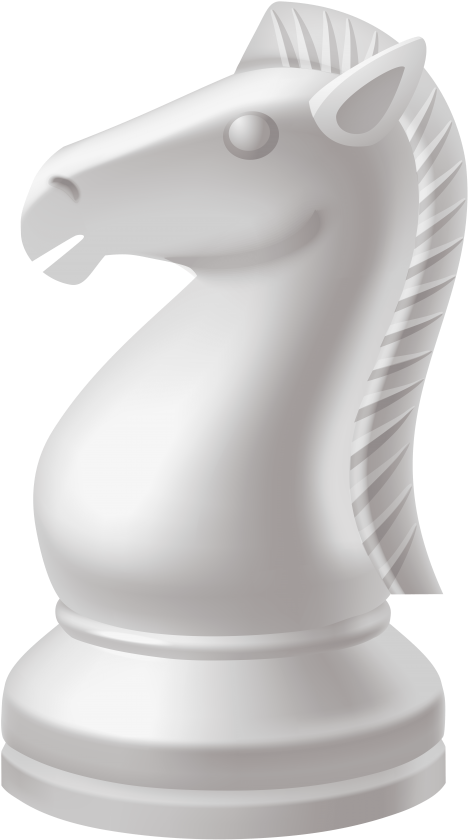 A White Chess Piece Of A Horse