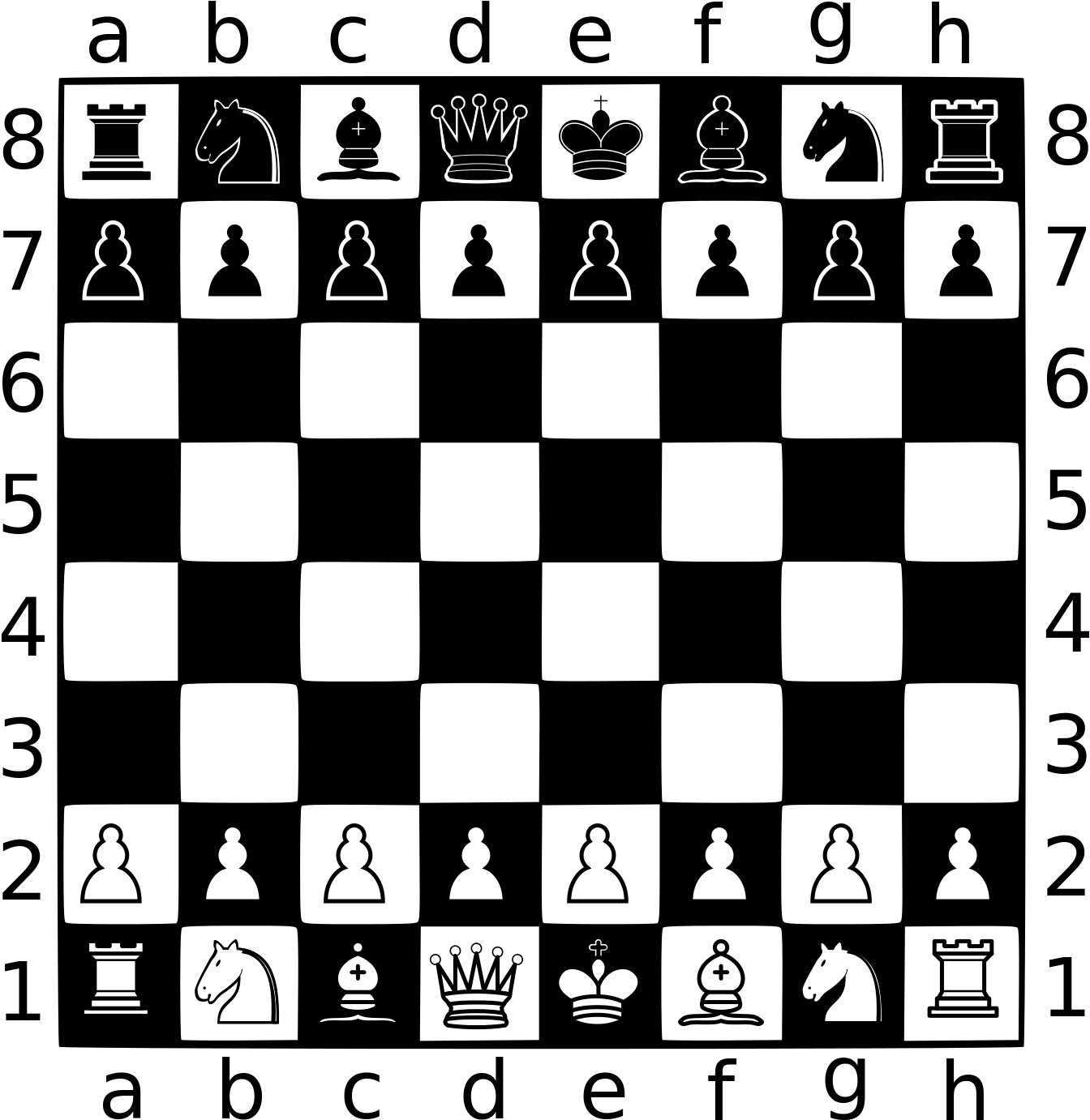 A Black And White Background With White Chess Pieces