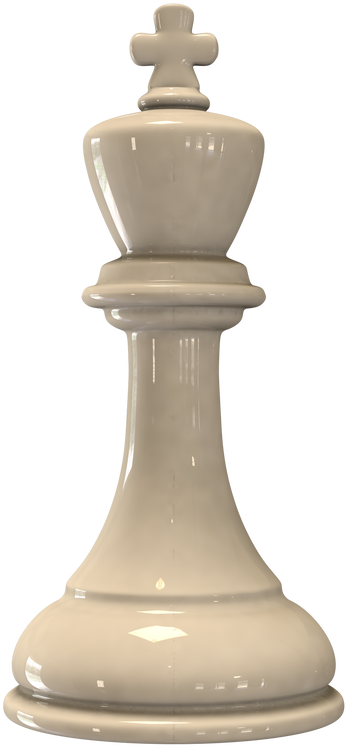 A White Chess Piece On A Black Background