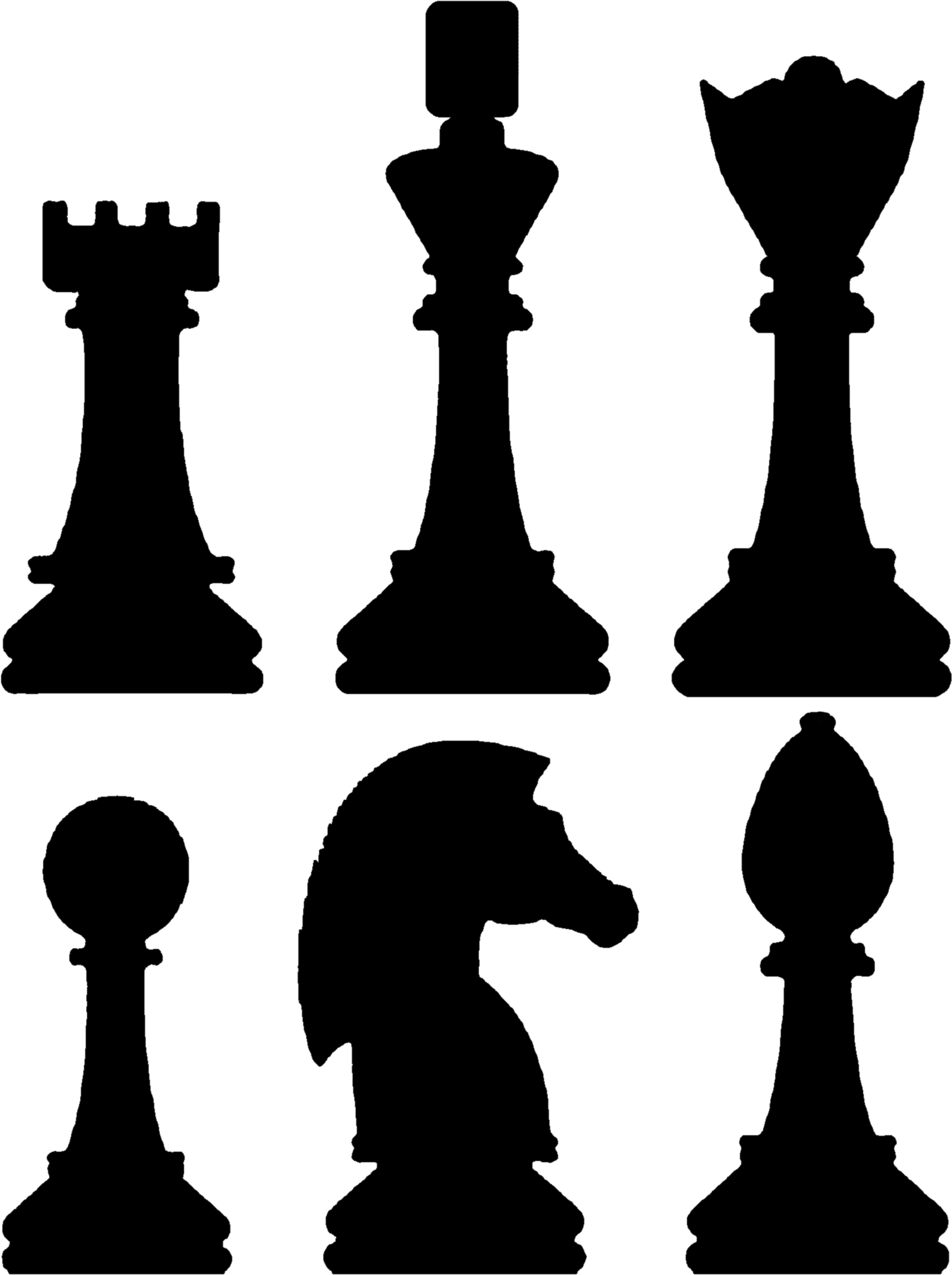 A Black And White Image Of A Chess Piece