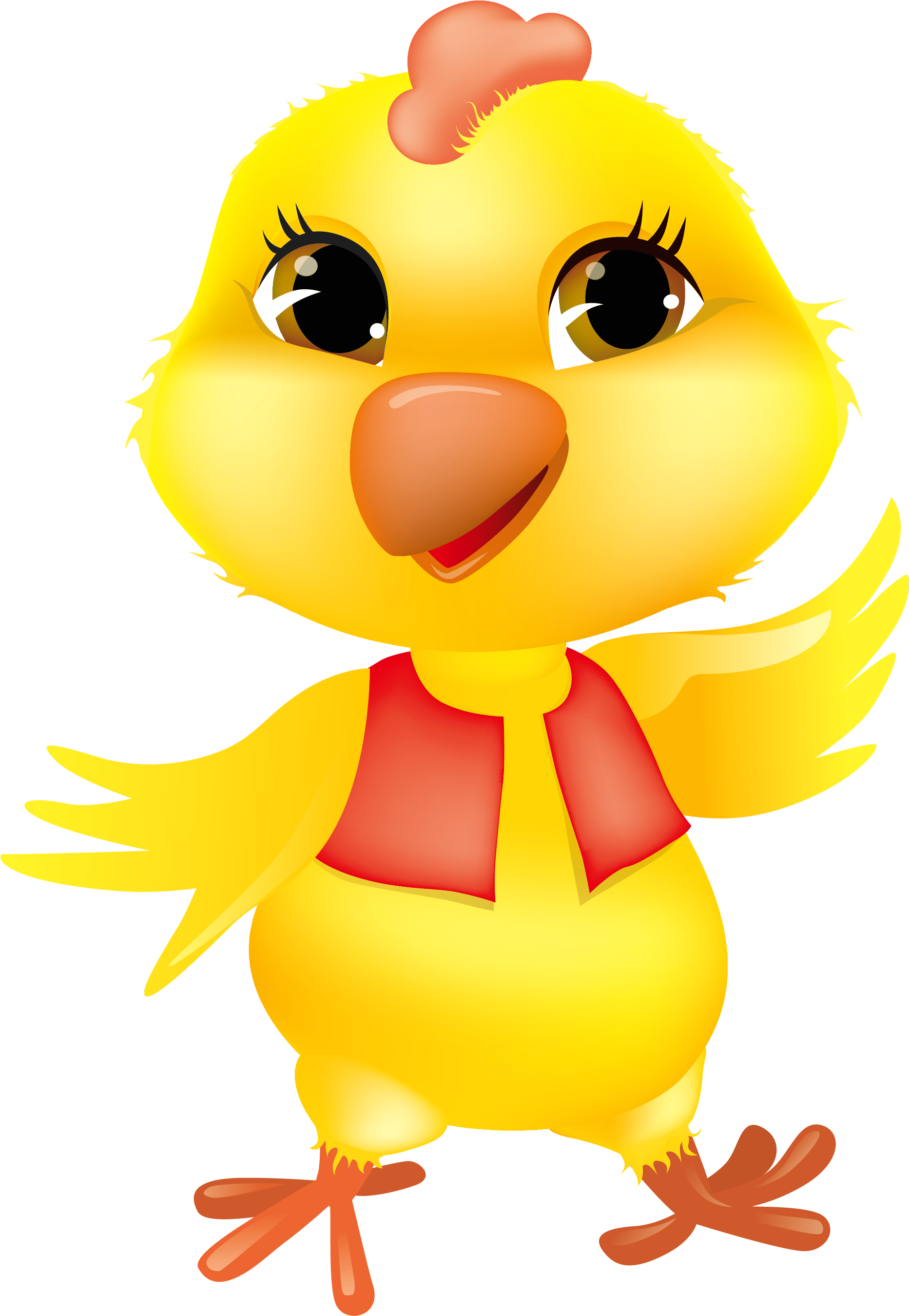 A Cartoon Of A Yellow Bird