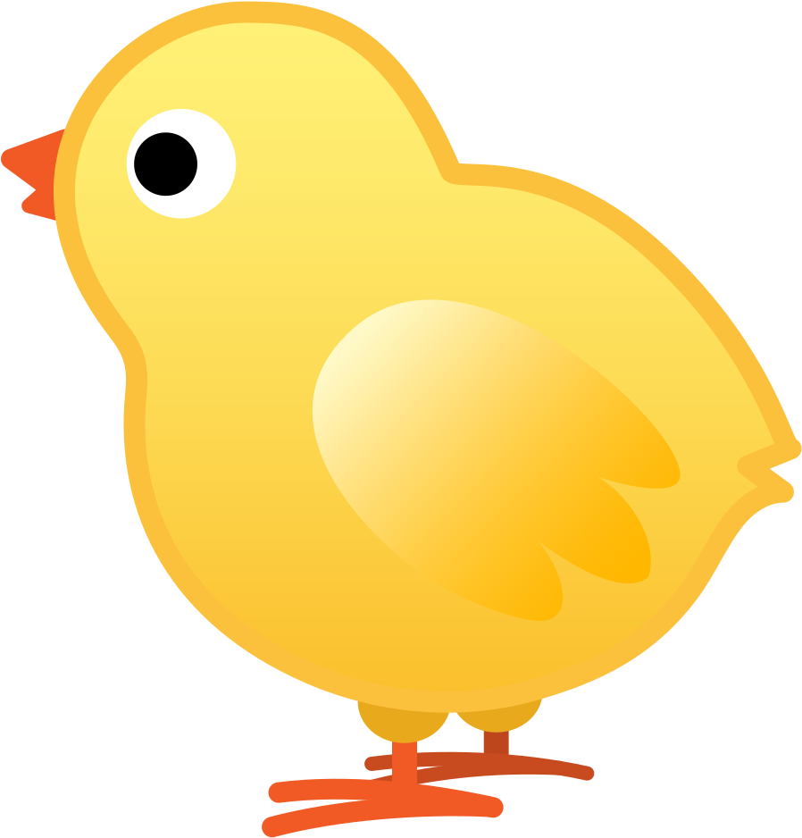 A Yellow Chick With Black Background