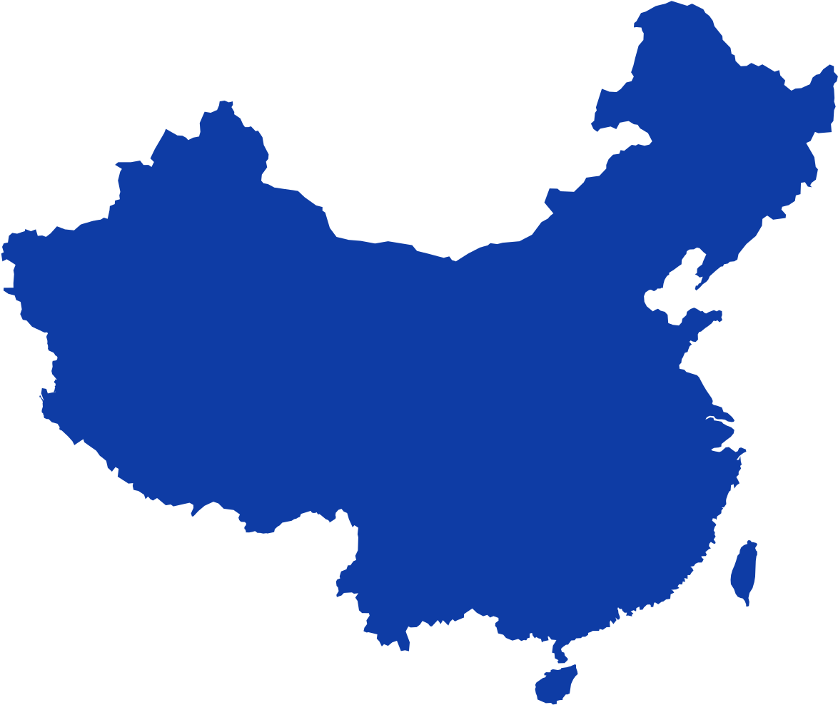 A Blue Outline Of A Country