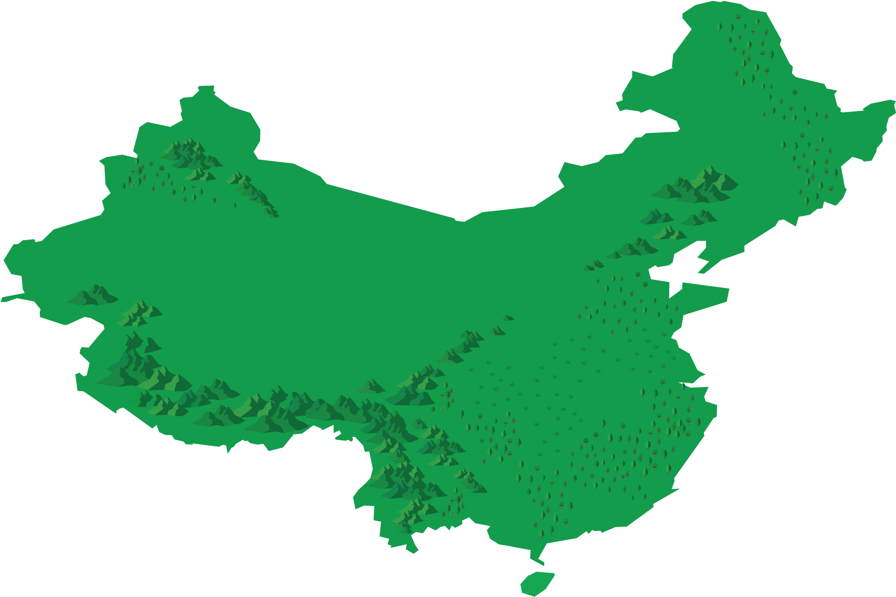 A Green Map Of China