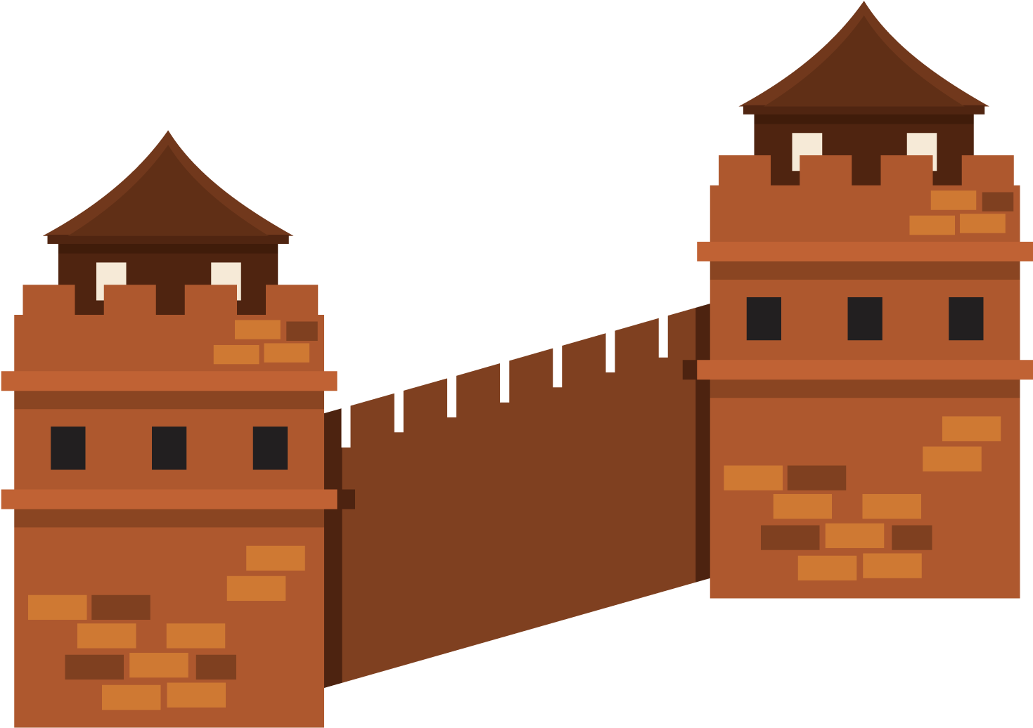 A Pixel Art Of A Castle