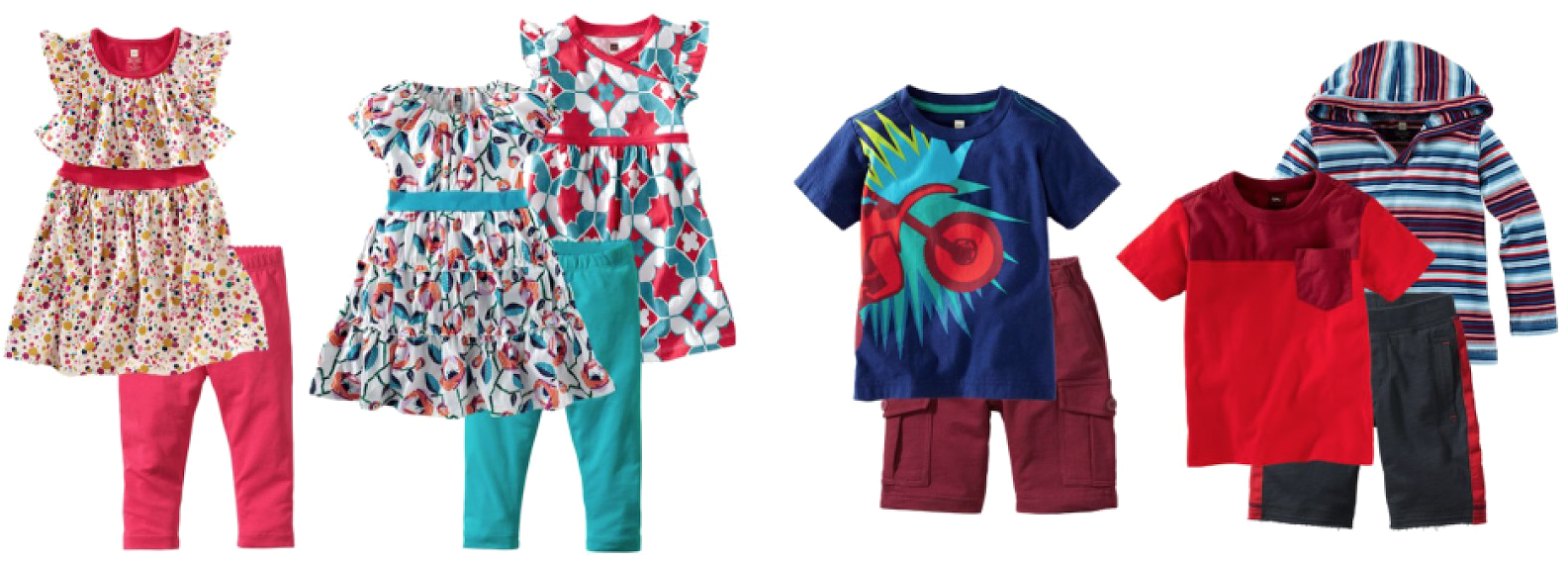 A Group Of Children's Clothes