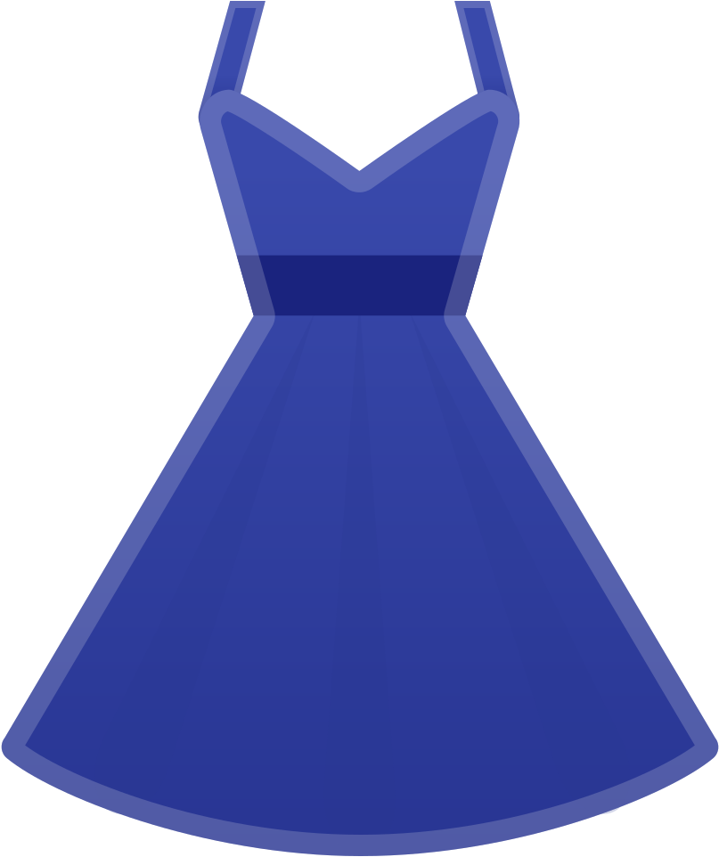 A Blue Dress With A Black Background