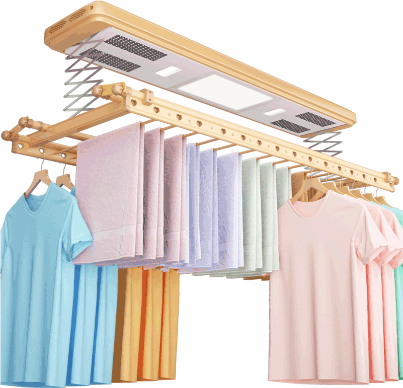 A Rack With Clothes On It