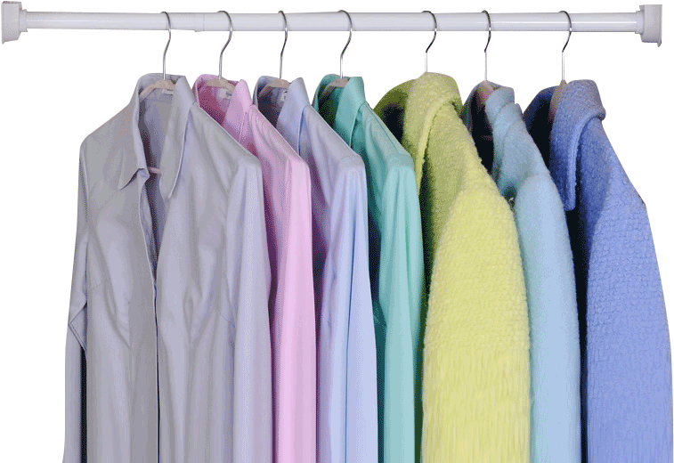 A Row Of Colorful Shirts On Swingers