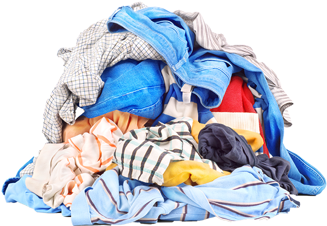 A Pile Of Clothes On A Black Background