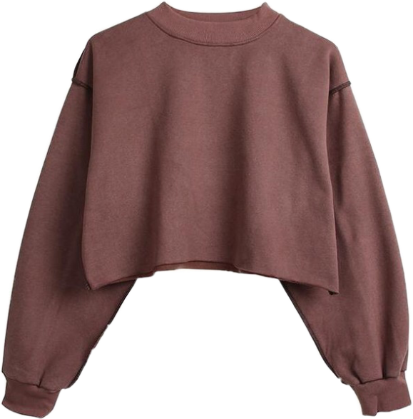 A Cropped Sweater On A Black Background
