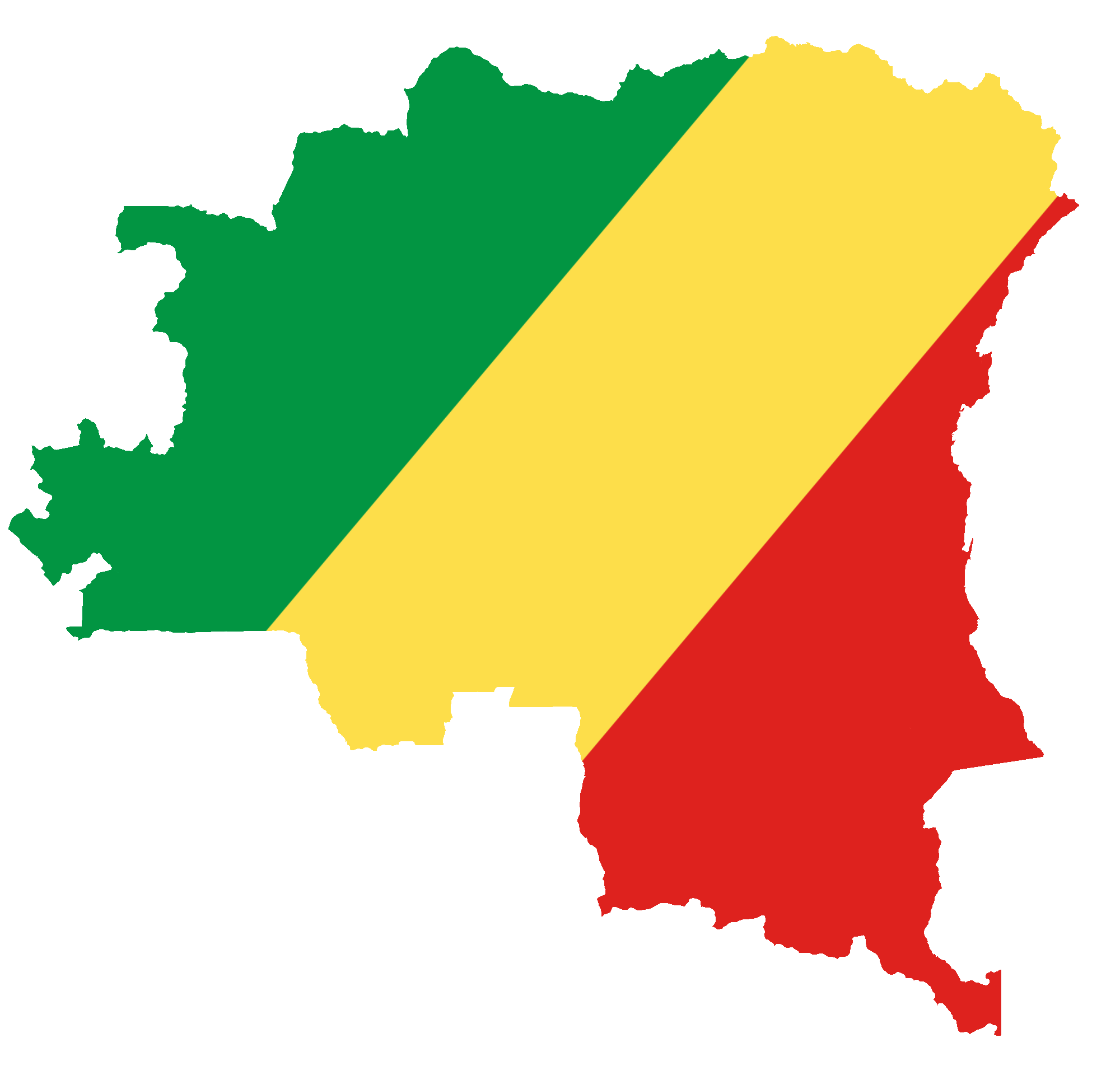 A Map With A Red Green And Yellow Stripe