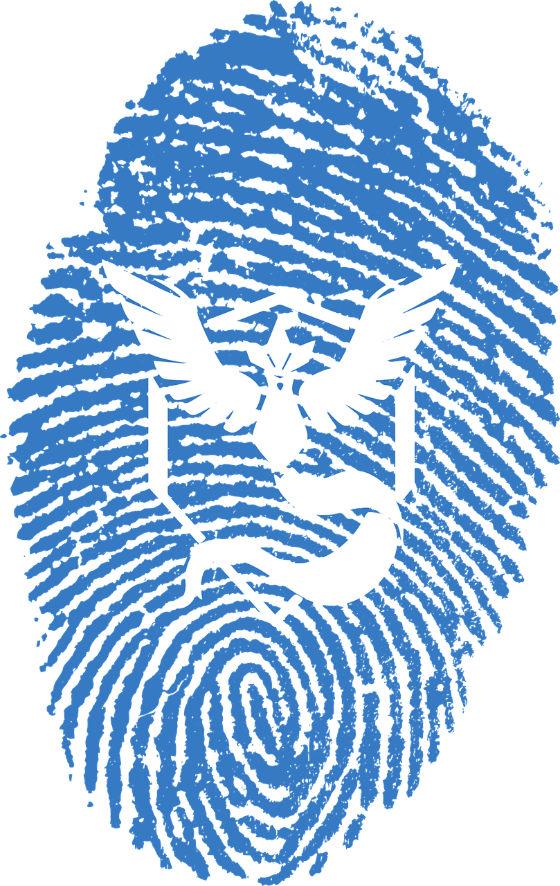A Fingerprint With A Logo On It