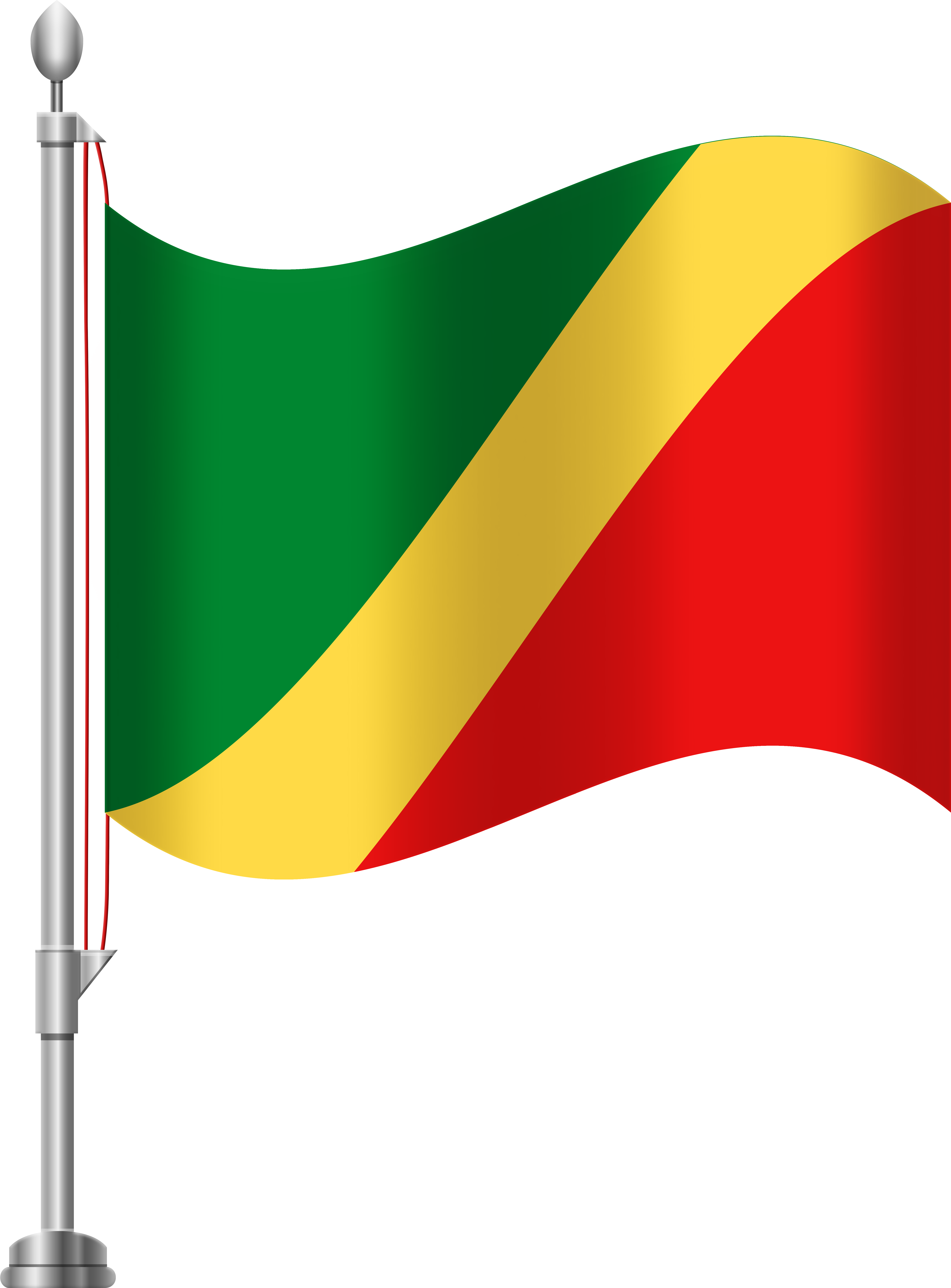A Green Red And Yellow Flag