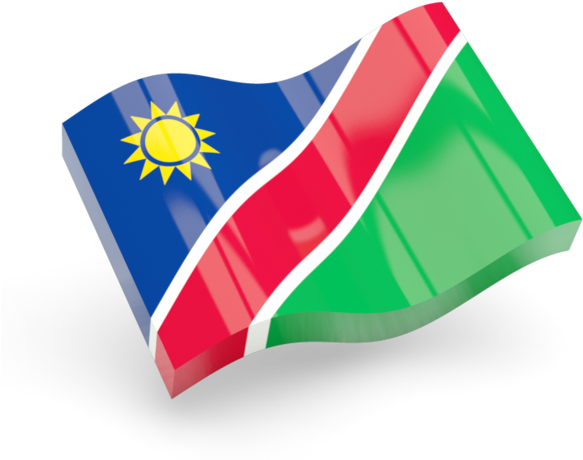 A Flag With A Sun And A Blue And Red Strip