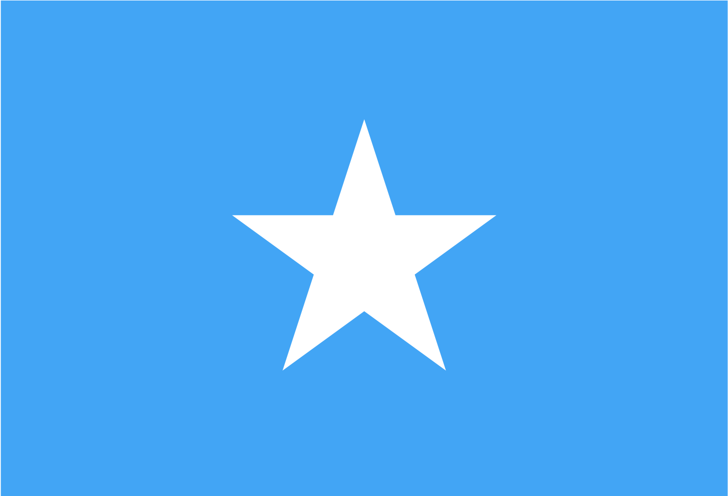 A White Star On A Blue Background