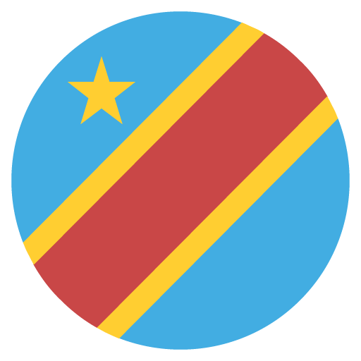 A Blue Circle With Red Stripes And A Star