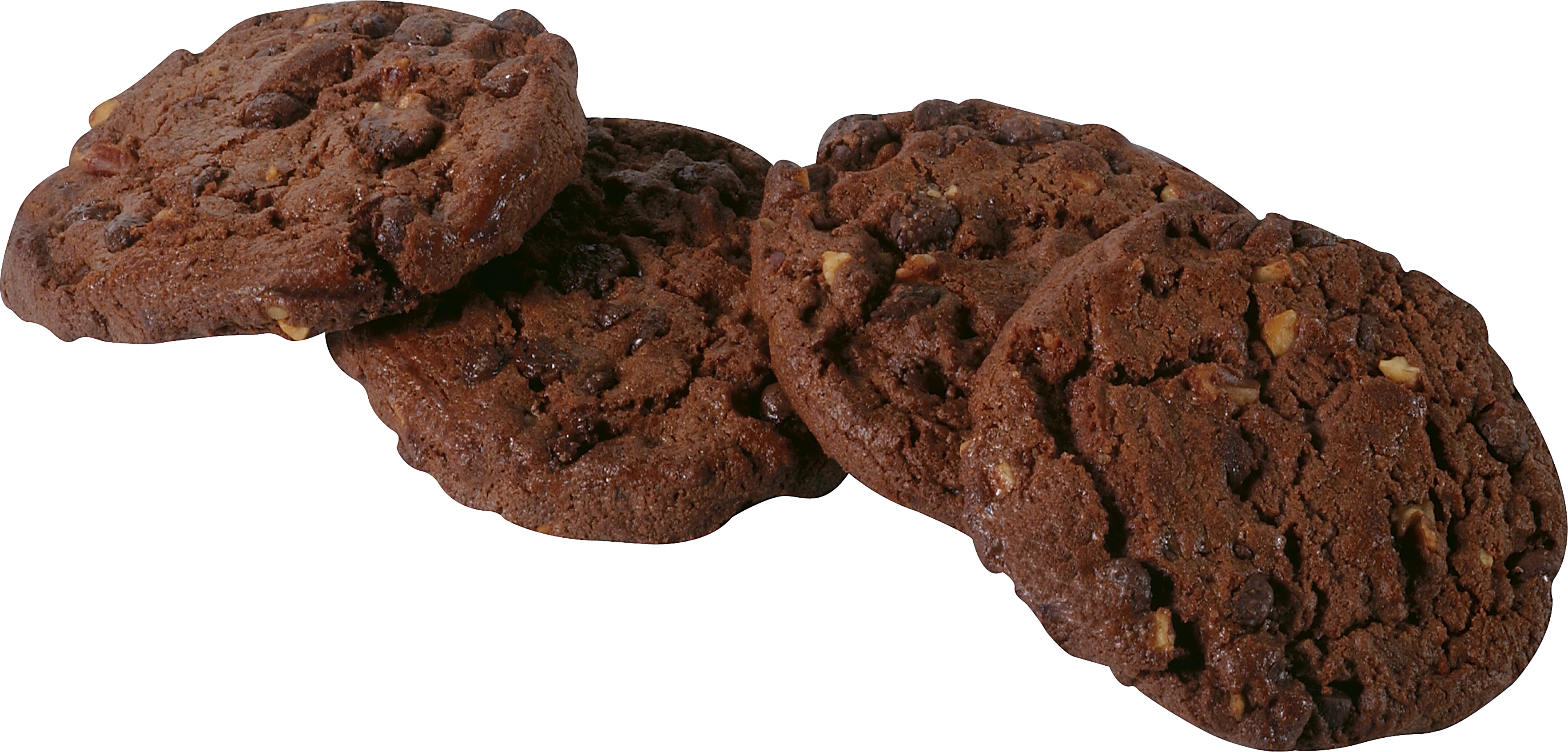 A Group Of Chocolate Chip Cookies