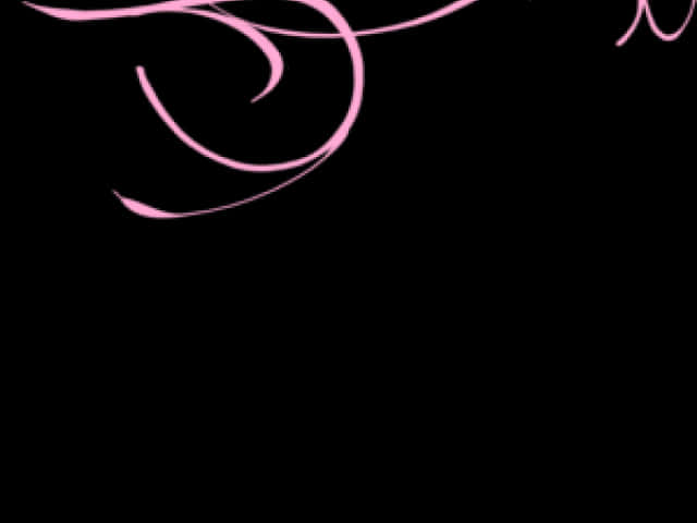 A Pink Swirls On A Black Background