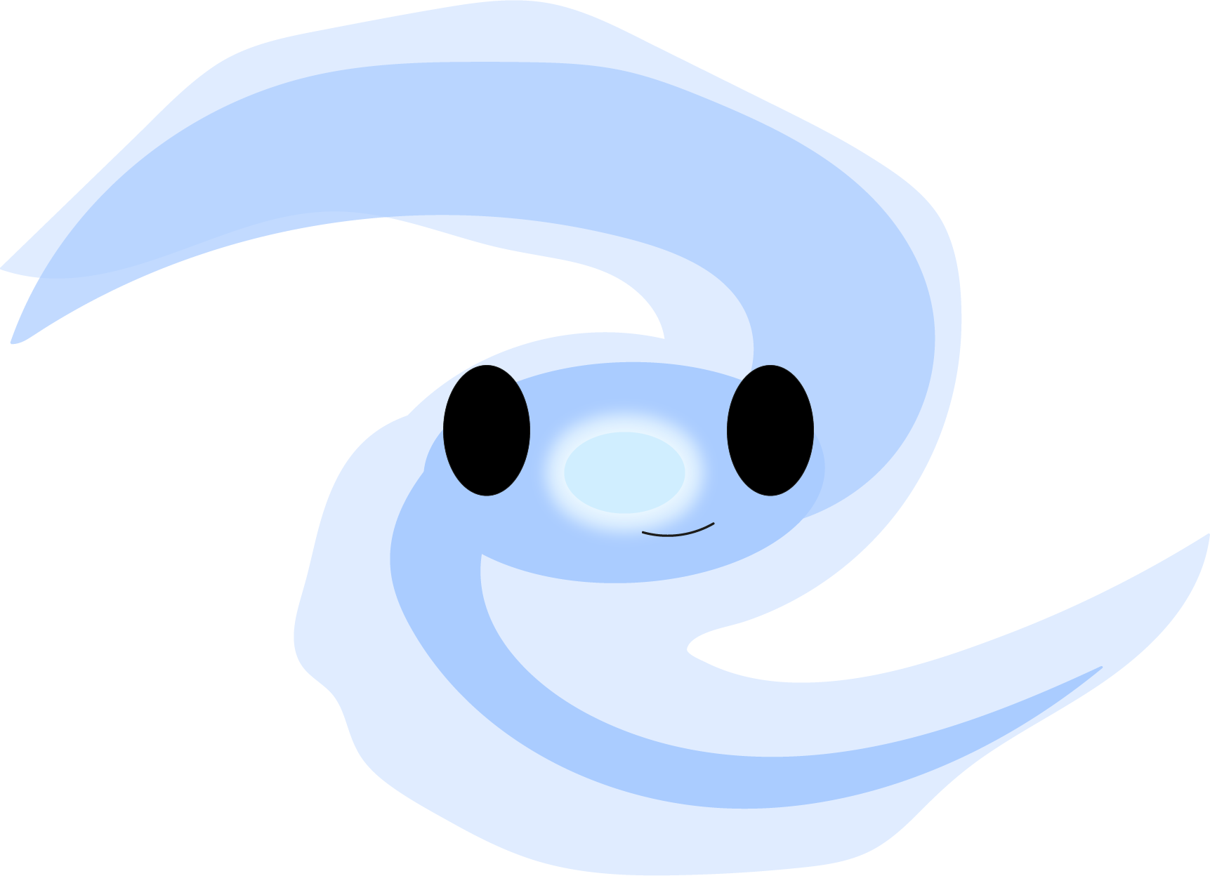 A Cartoon Of A Blue Snake