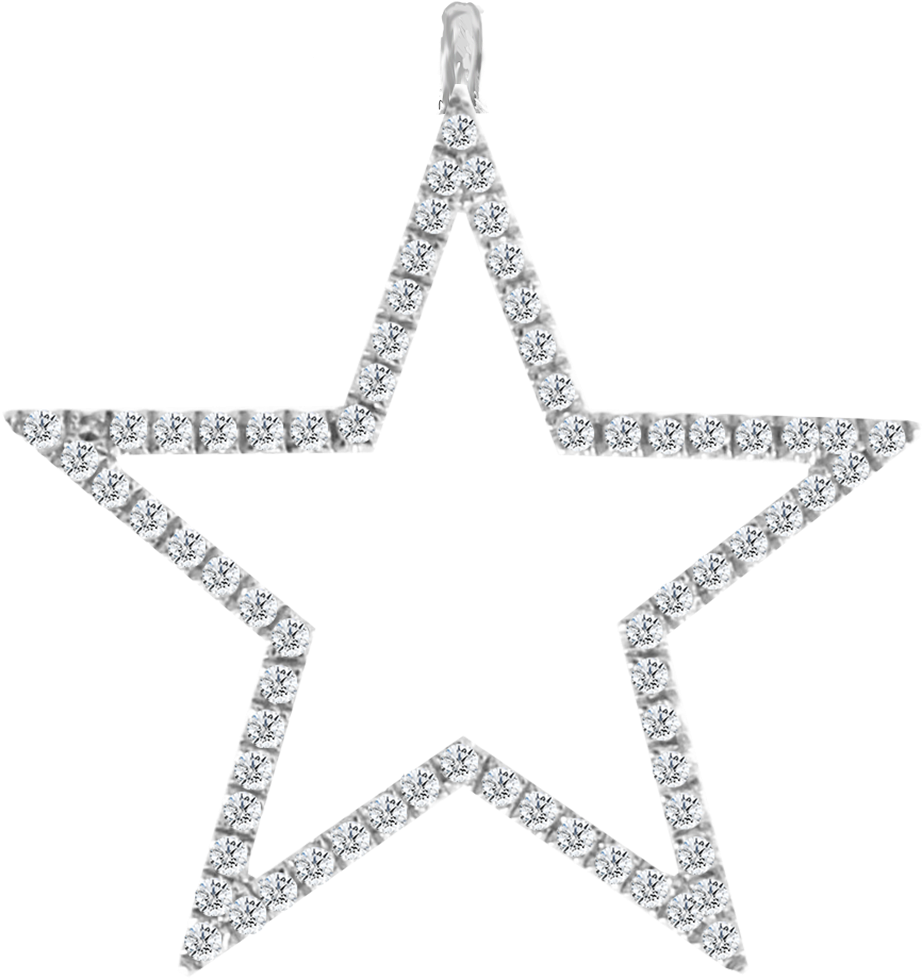 A Star Shaped Object With Diamonds