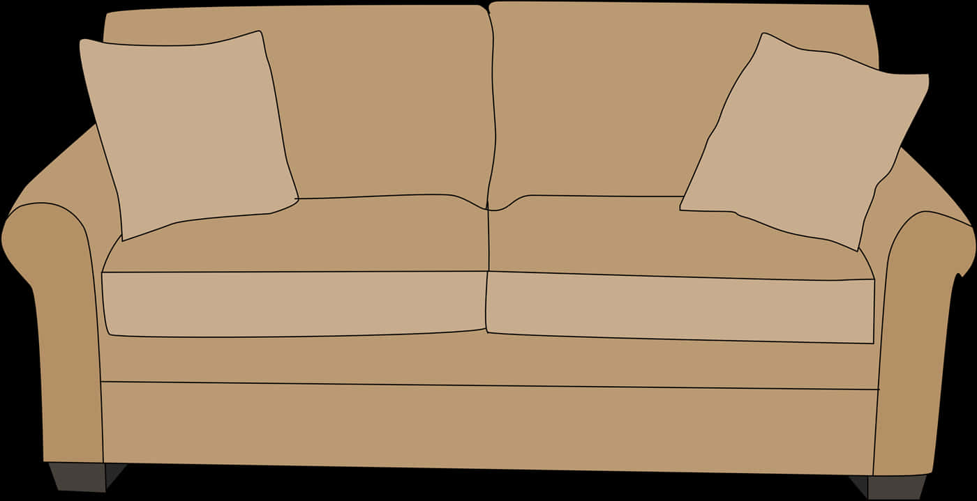 A Drawing Of A Couch