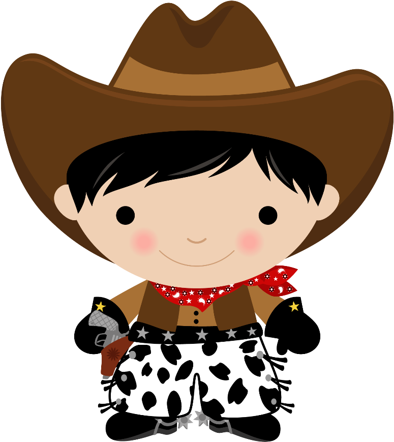 A Cartoon Of A Cowboy