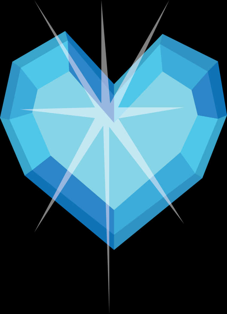 A Blue Heart Shaped Diamond