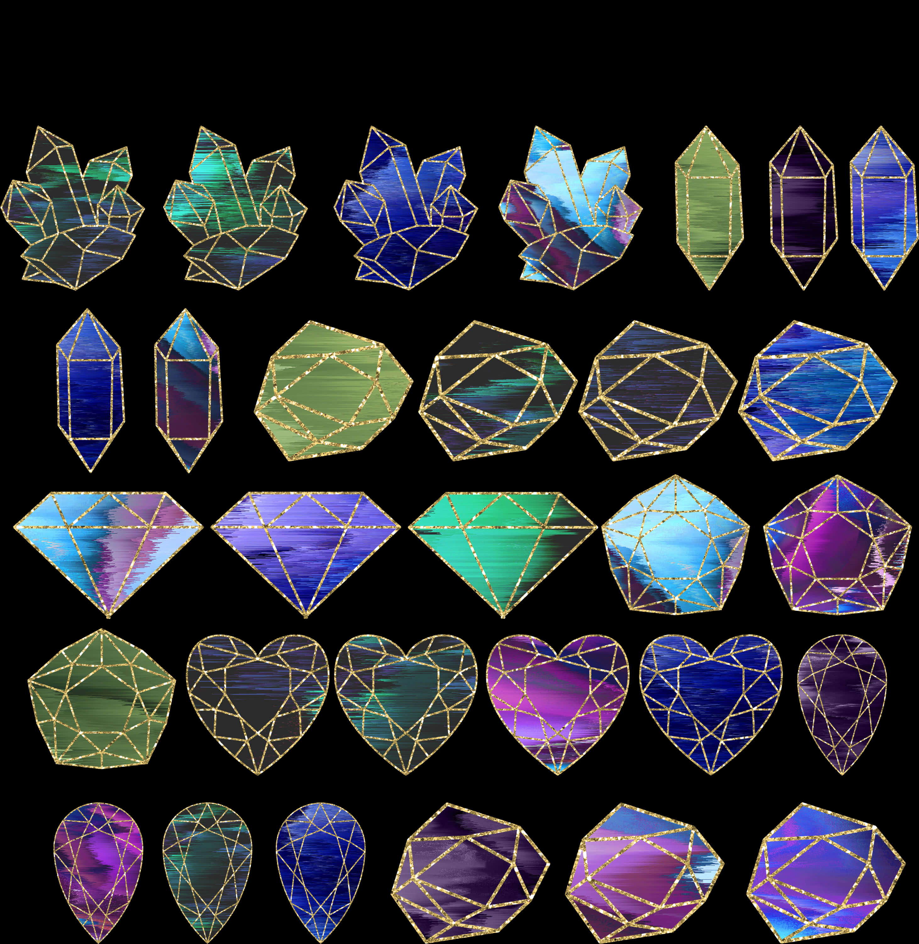 A Collection Of Colorful Gemstones