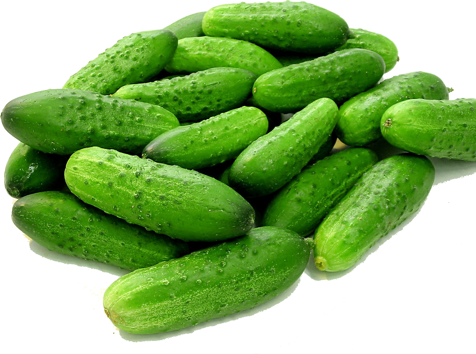 A Pile Of Green Cucumbers