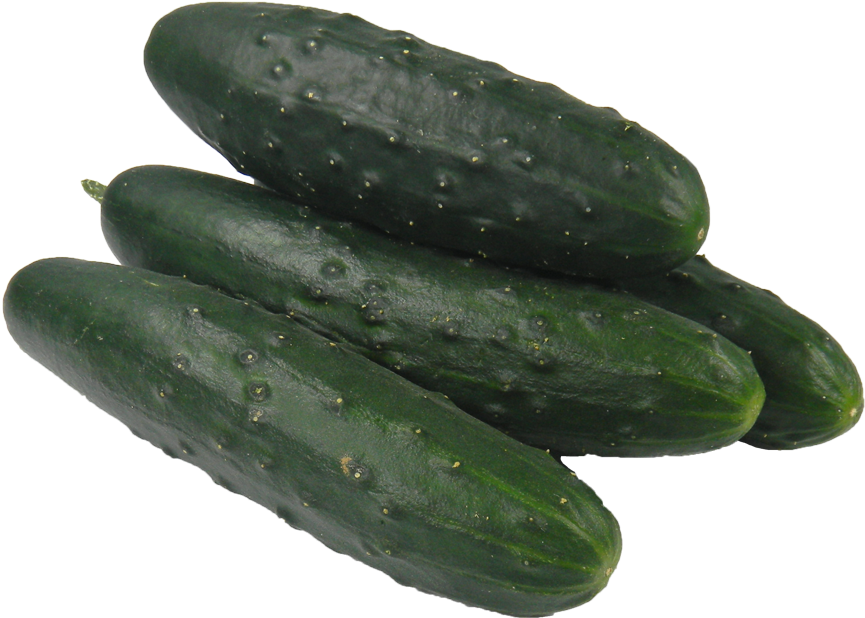 A Group Of Cucumbers On A Black Background