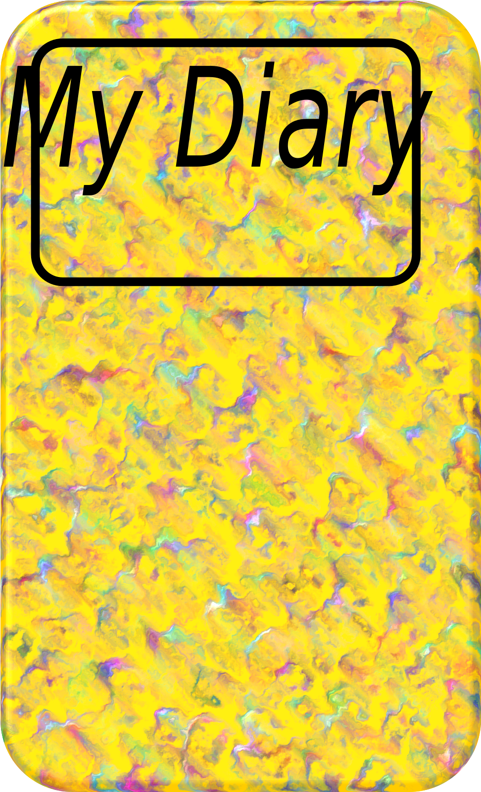A Yellow And Black Cover With A Black Rectangle And Black Text