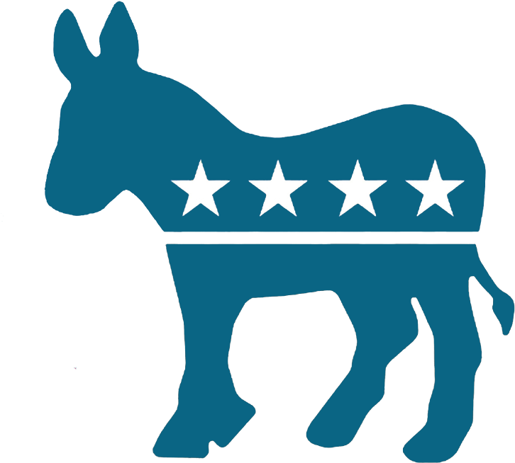 A Blue Donkey With White Stars