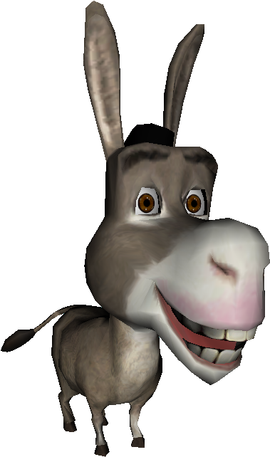 A Cartoon Donkey With A Hat