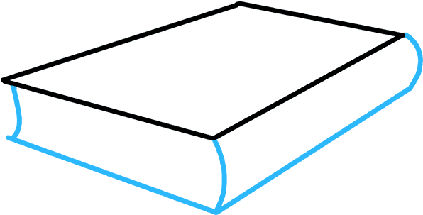 A Black Rectangular Object With A Blue Line