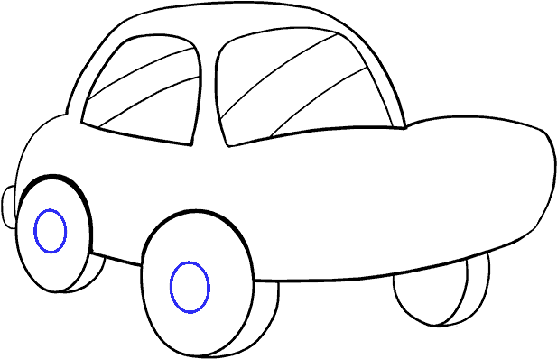 A Blue Oval On A Black Background