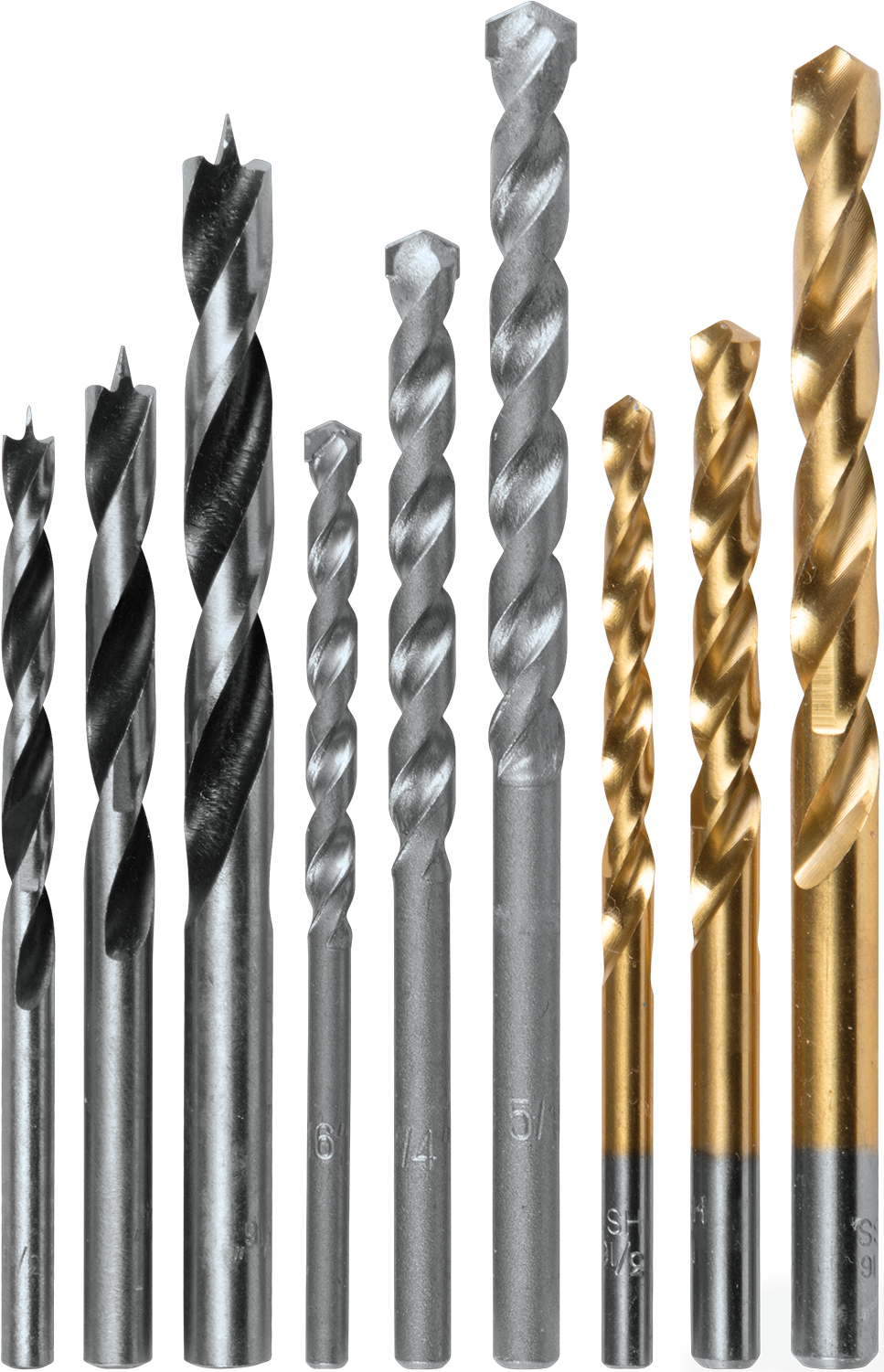 A Group Of Drill Bits