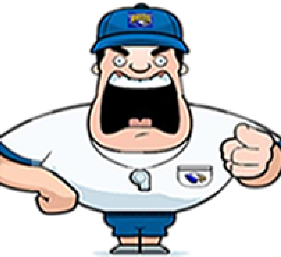 Cartoon Man With A Blue Hat And White Shirt