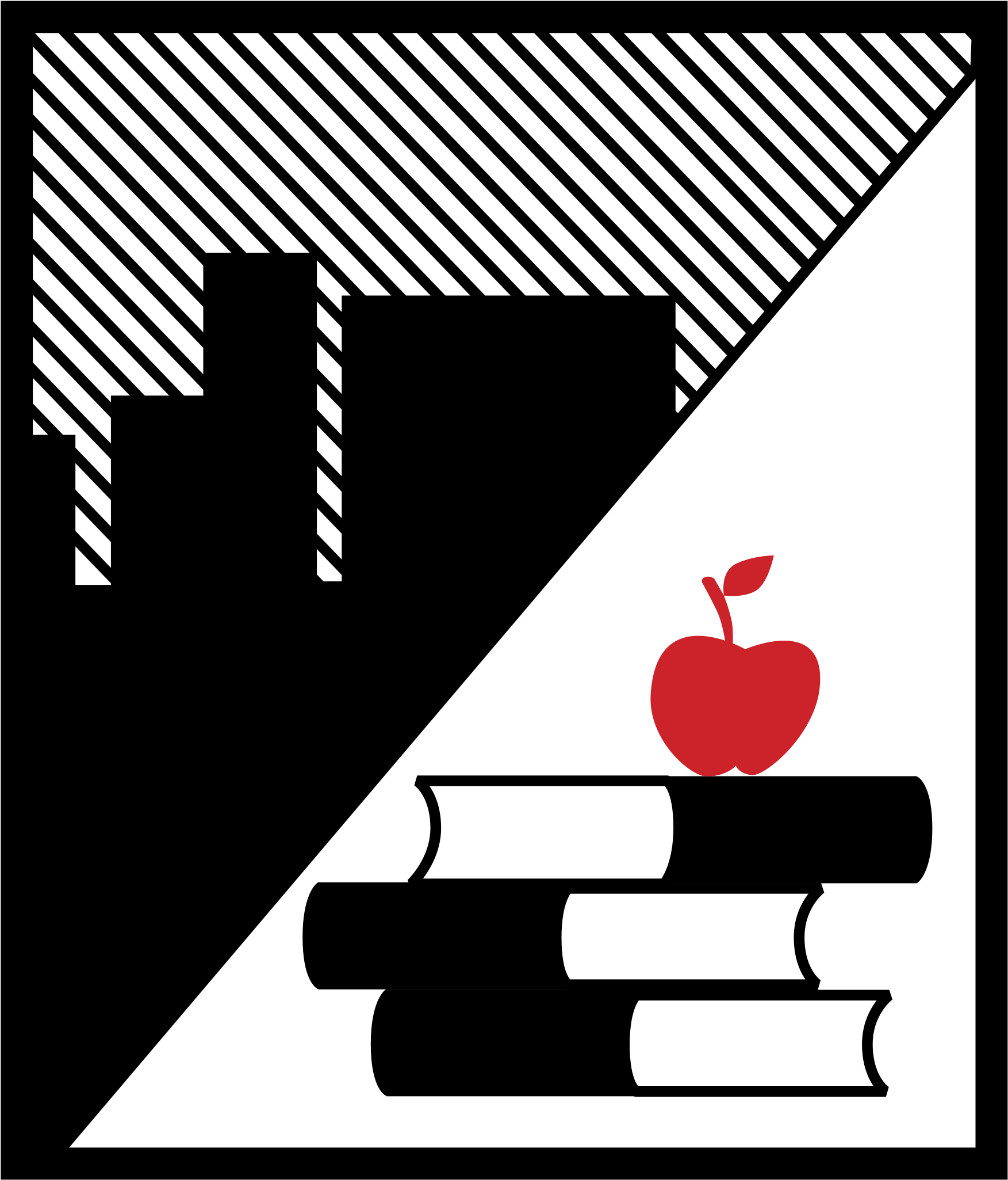 A Red Apple On Top Of White Books