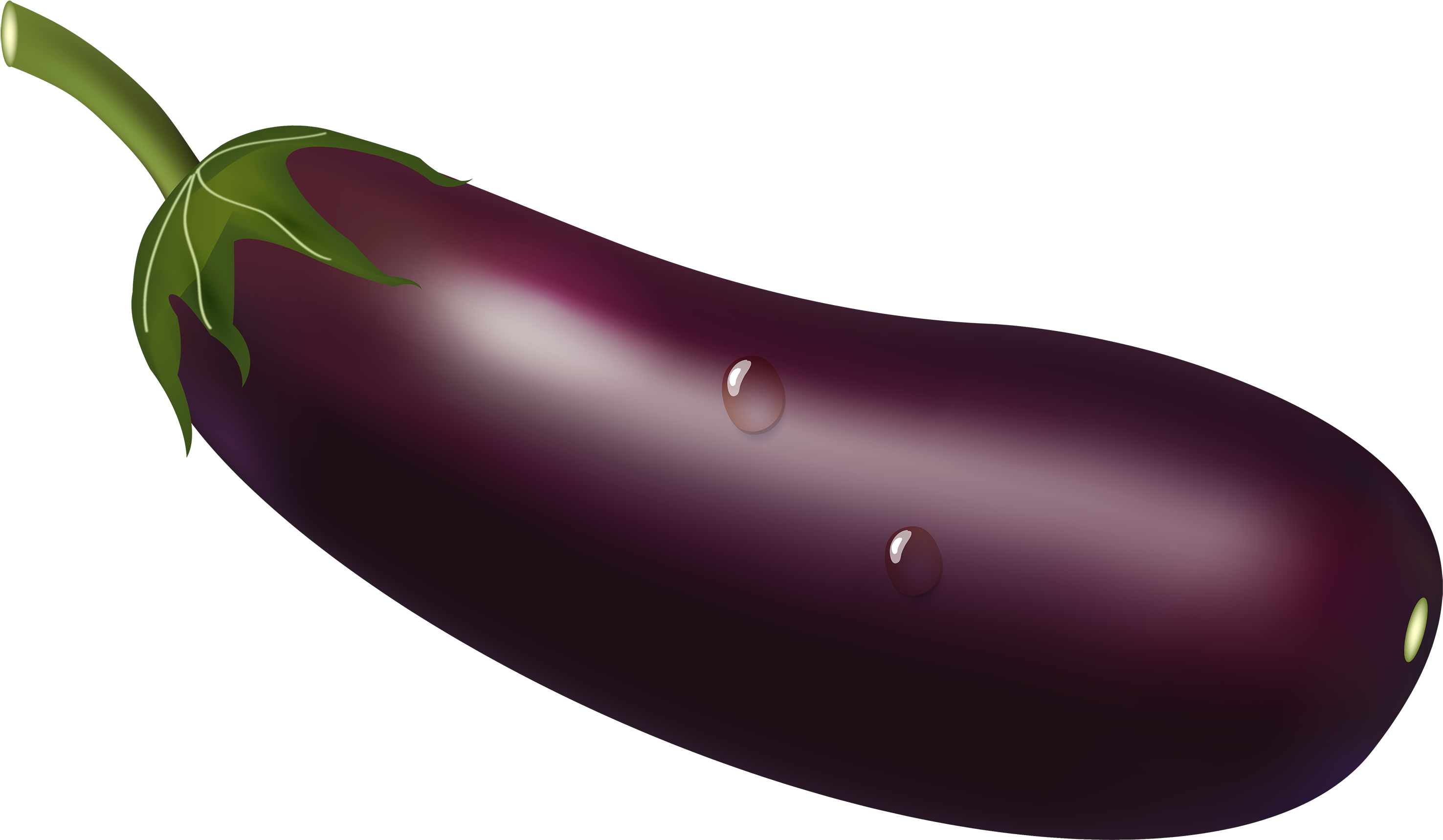 A Close Up Of A Eggplant