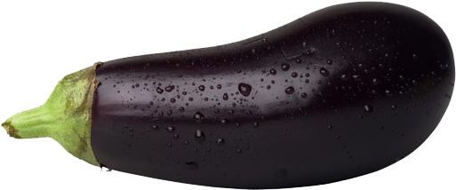 A Close Up Of A Black Eggplant