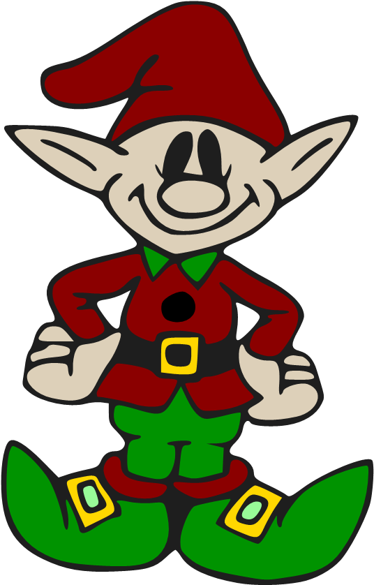 A Cartoon Of A Elf