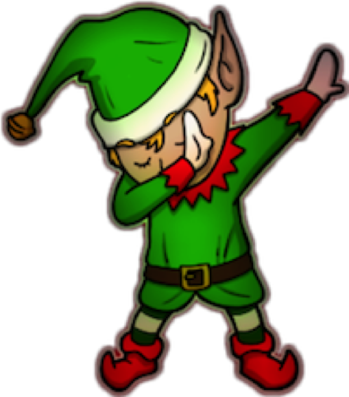 A Cartoon Of A Elf Dancing